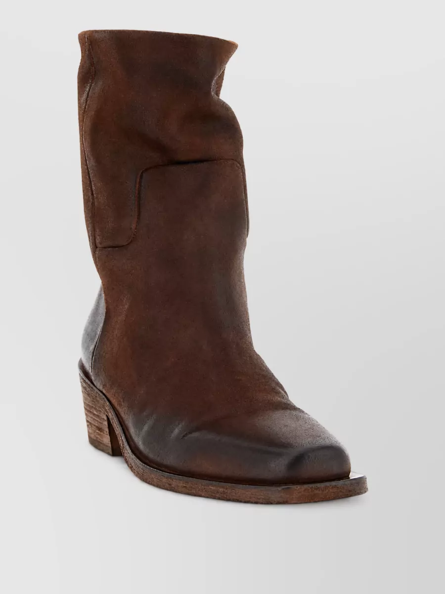 Marsell leather texan ankle boots