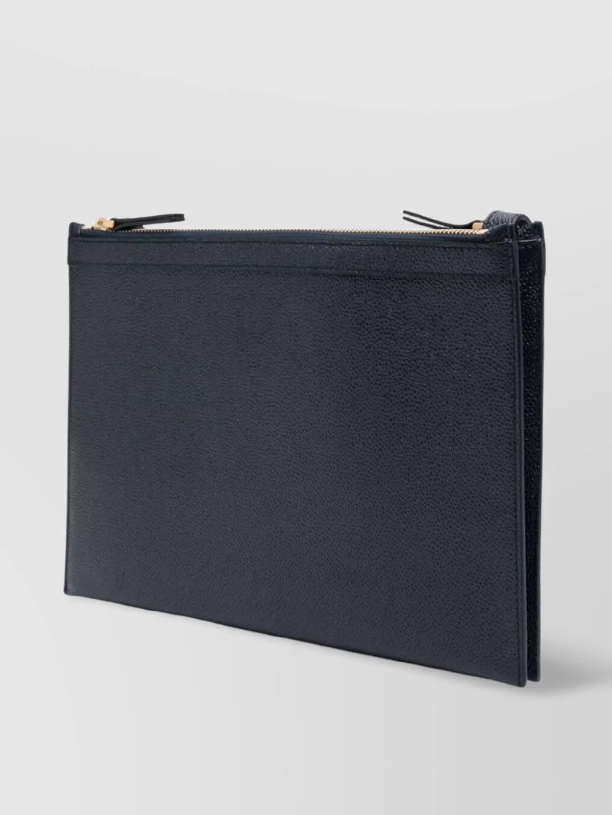 Thom Browne Leather Cross Body Bag With Logo Print