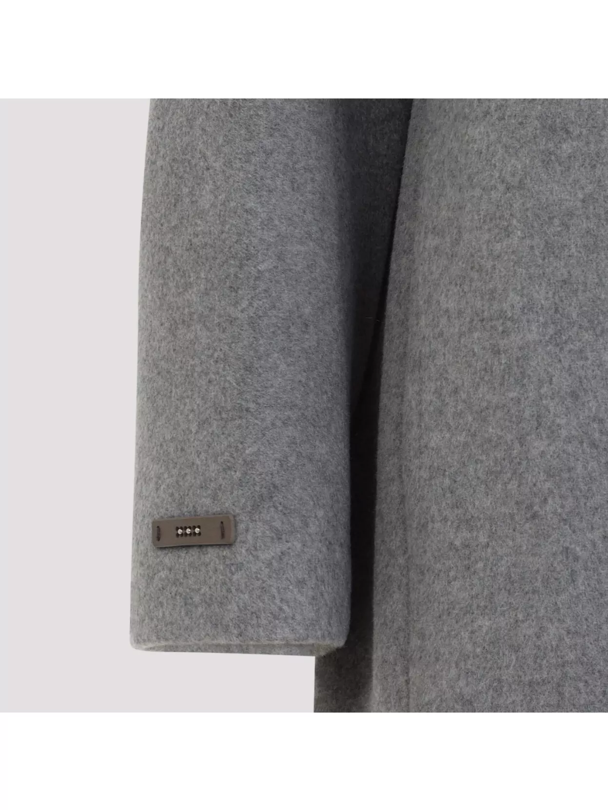 Peserico Cocoon Wool Cashmere Coat In Gray
