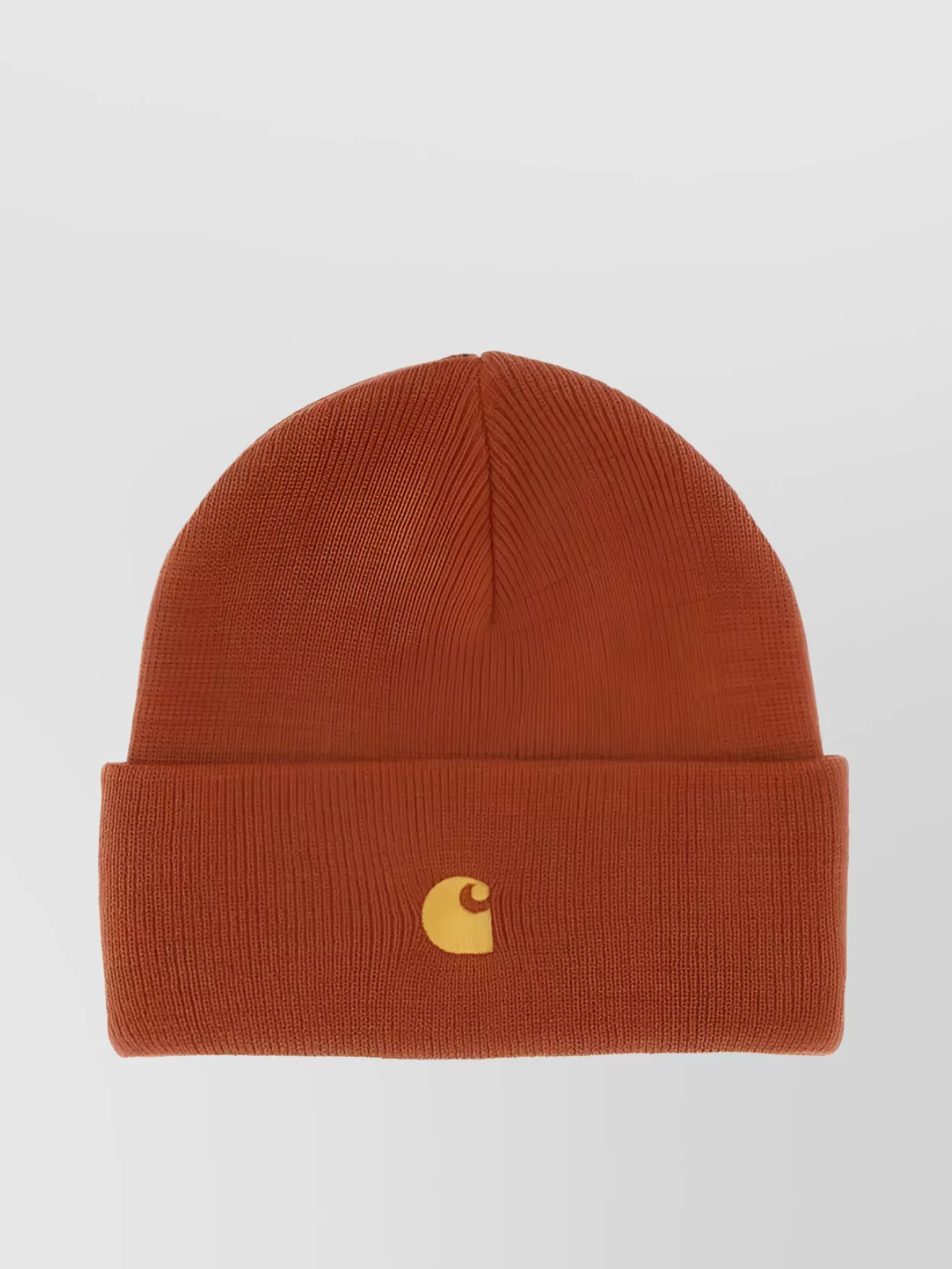 Shop Carhartt Textured Ribbed Cuffed Hat In Burgundy