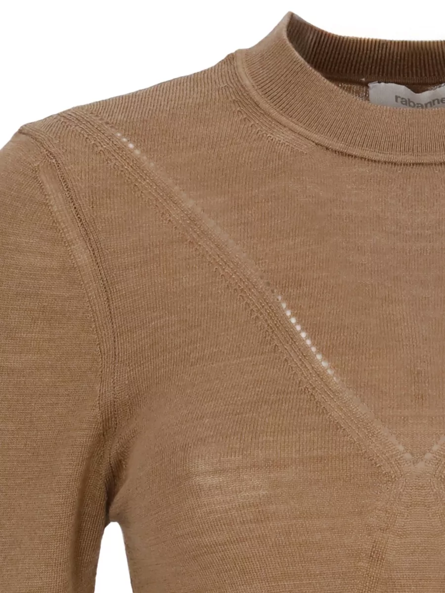Paco Rabanne Ribbed Crewneck Sweater