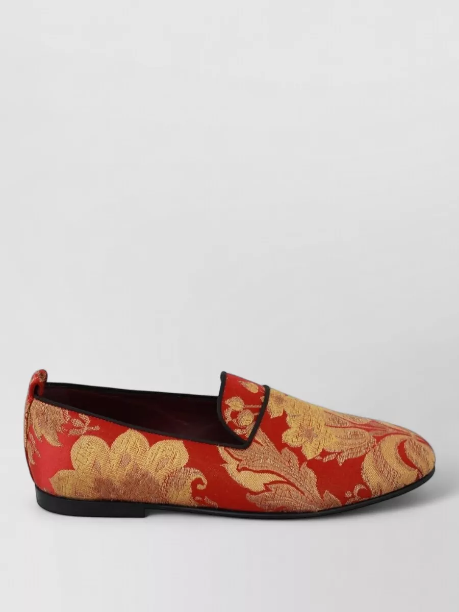 Dolce&Gabbana Silk Brocade Slippers