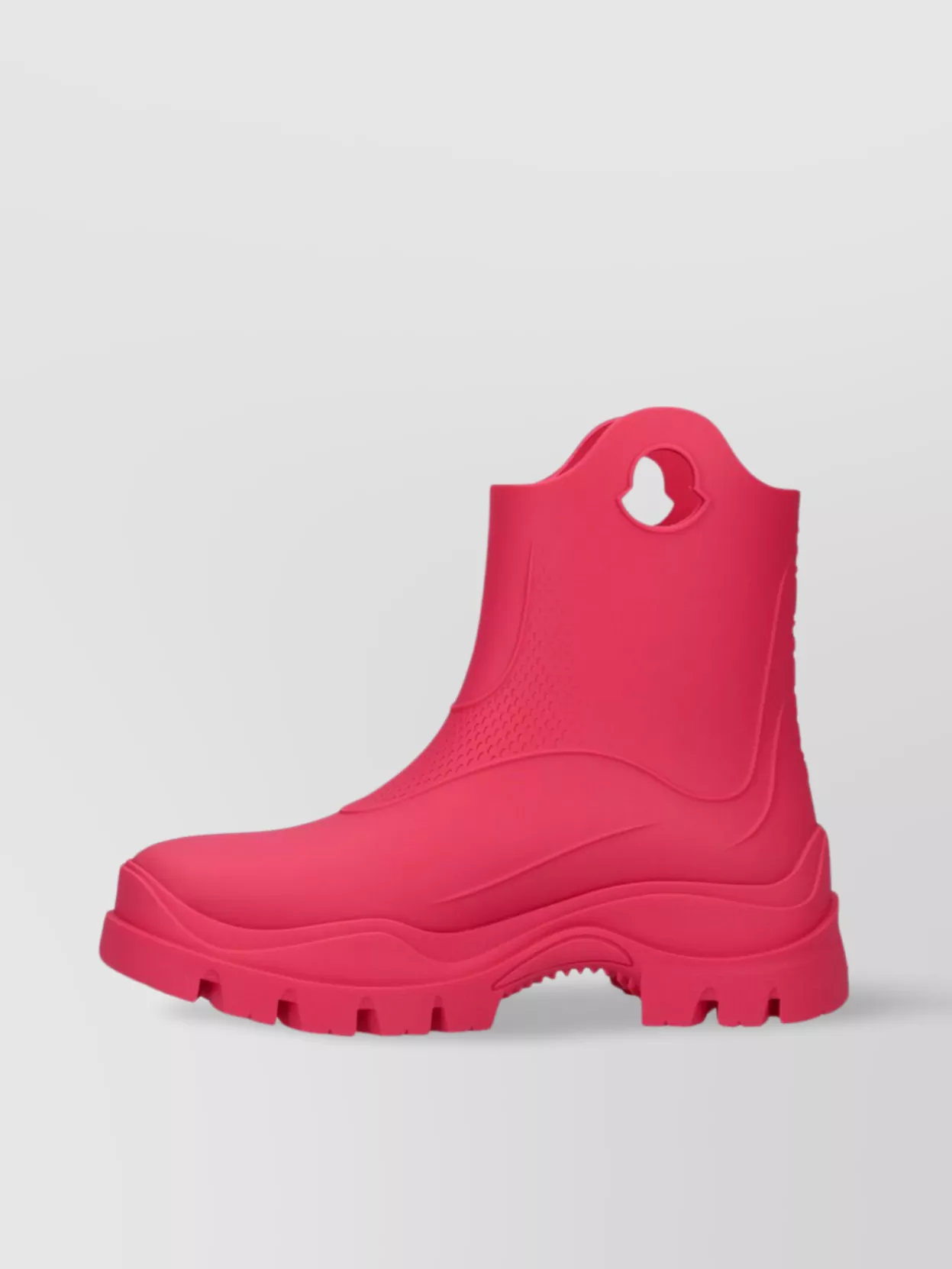 Moncler Short Boots With Pull Tabs And Round Toe