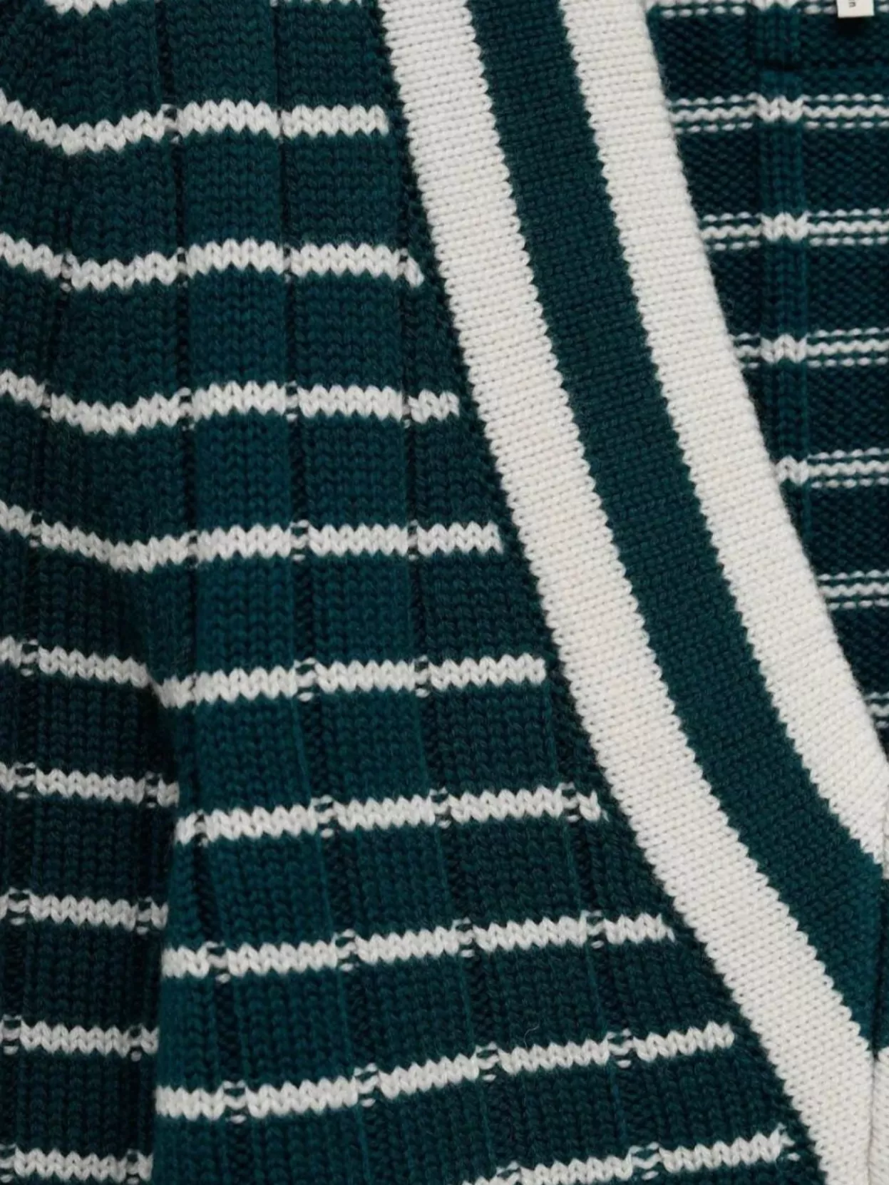 Chloé Striped Ribbed Knit Jumper Lace Detail