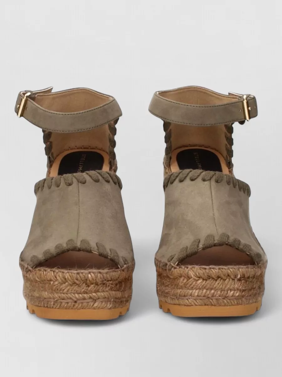 Stella Mccartney leather wedge sandals