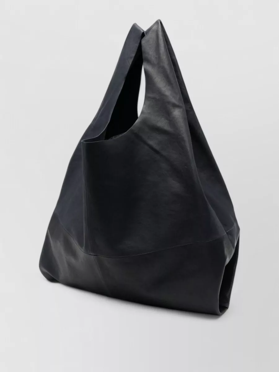 Cortana Lamb Leather Paneled Tote Bag