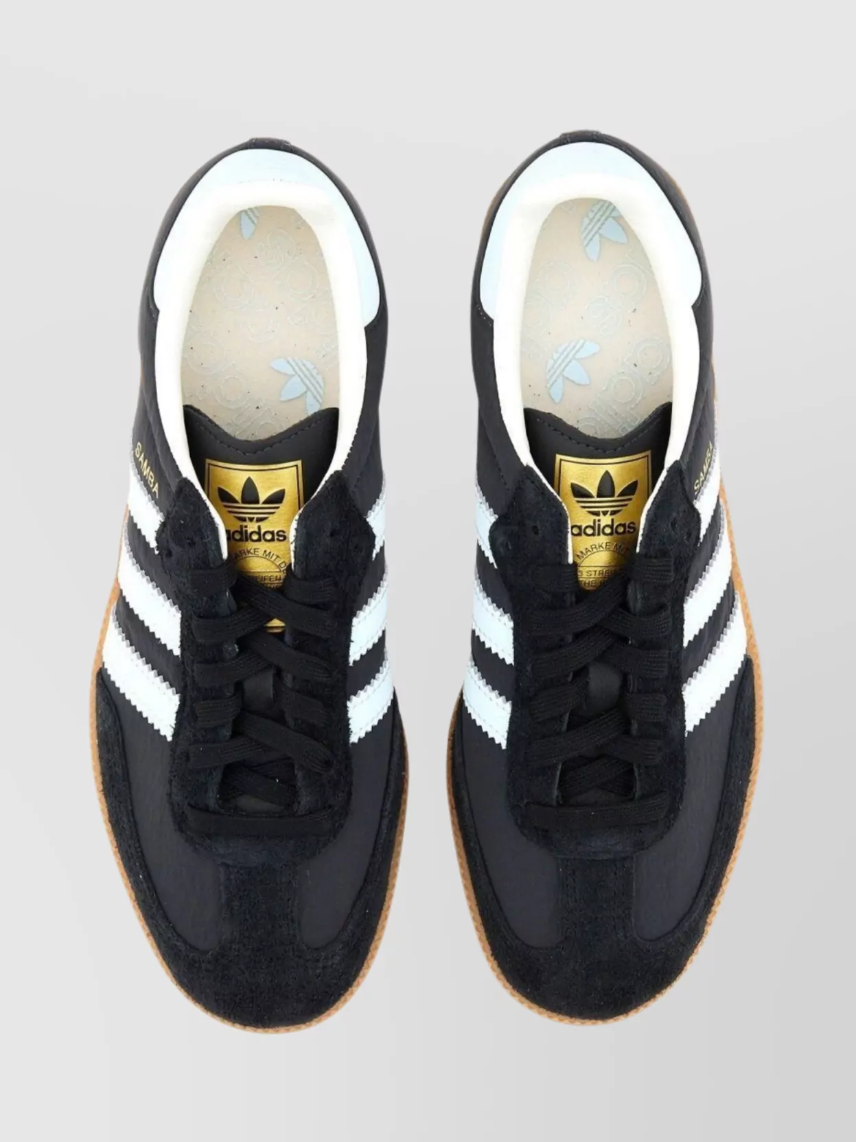 Adidas Originals "Samba" Striped Low-Top Rubber Sneakers