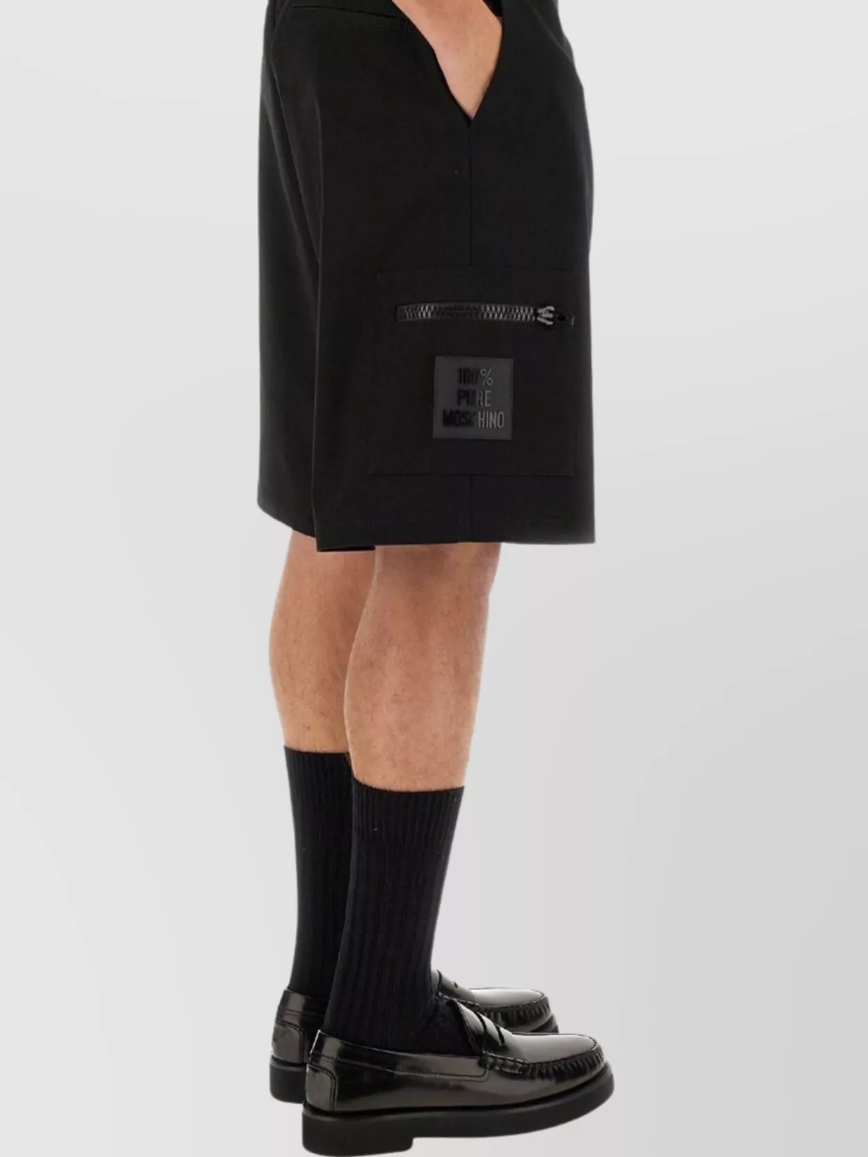 Moschino Logo Bermuda Shorts Pockets