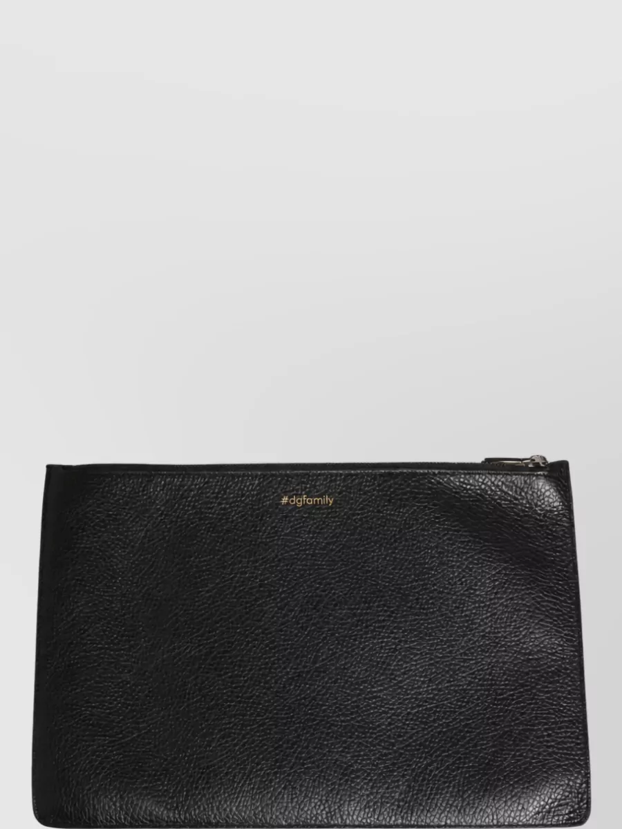 Dolce&Gabbana Leather Embellished Clutch Bag
