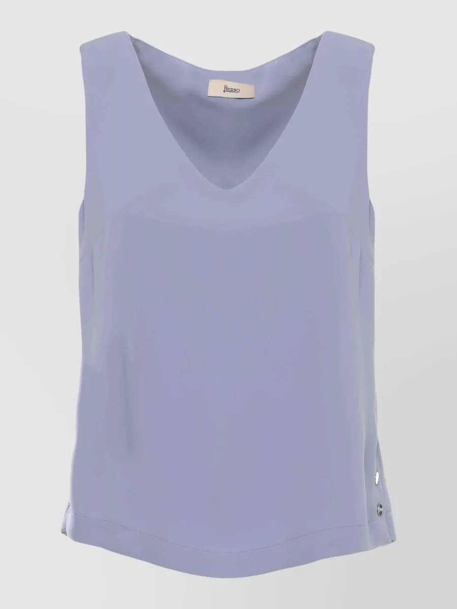 Herno sleeveless v-neck blouse