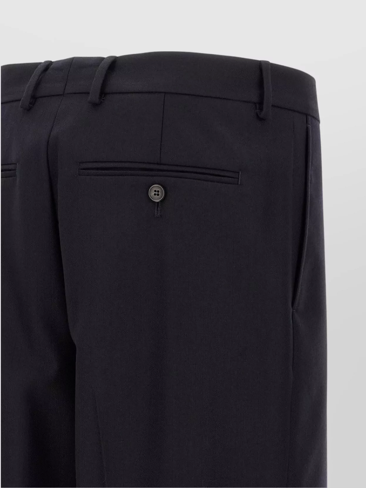 Dries Van Noten Pleated Trousers With Belt Loops And Back Pocket