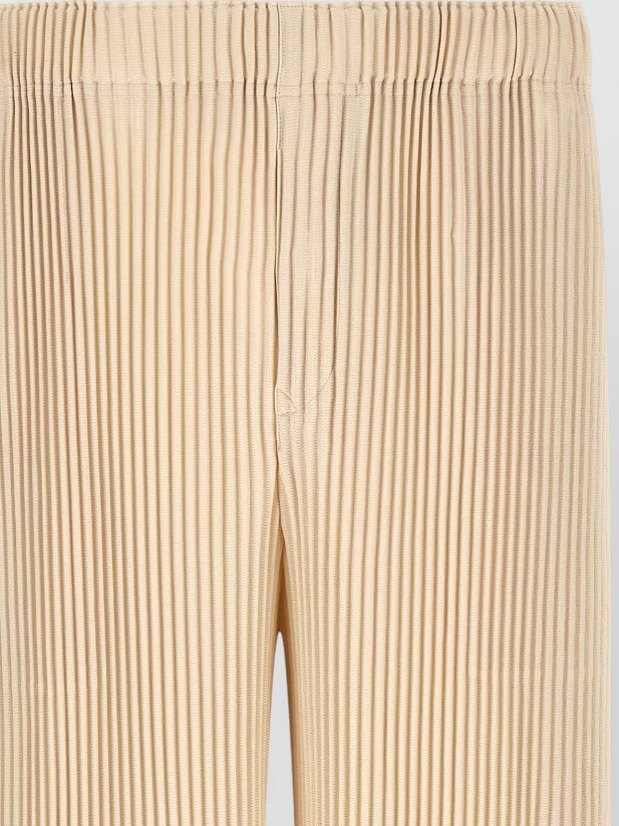 Homme Plisse Issey Miyake Ribbed Straight-Leg Bermuda Shorts
