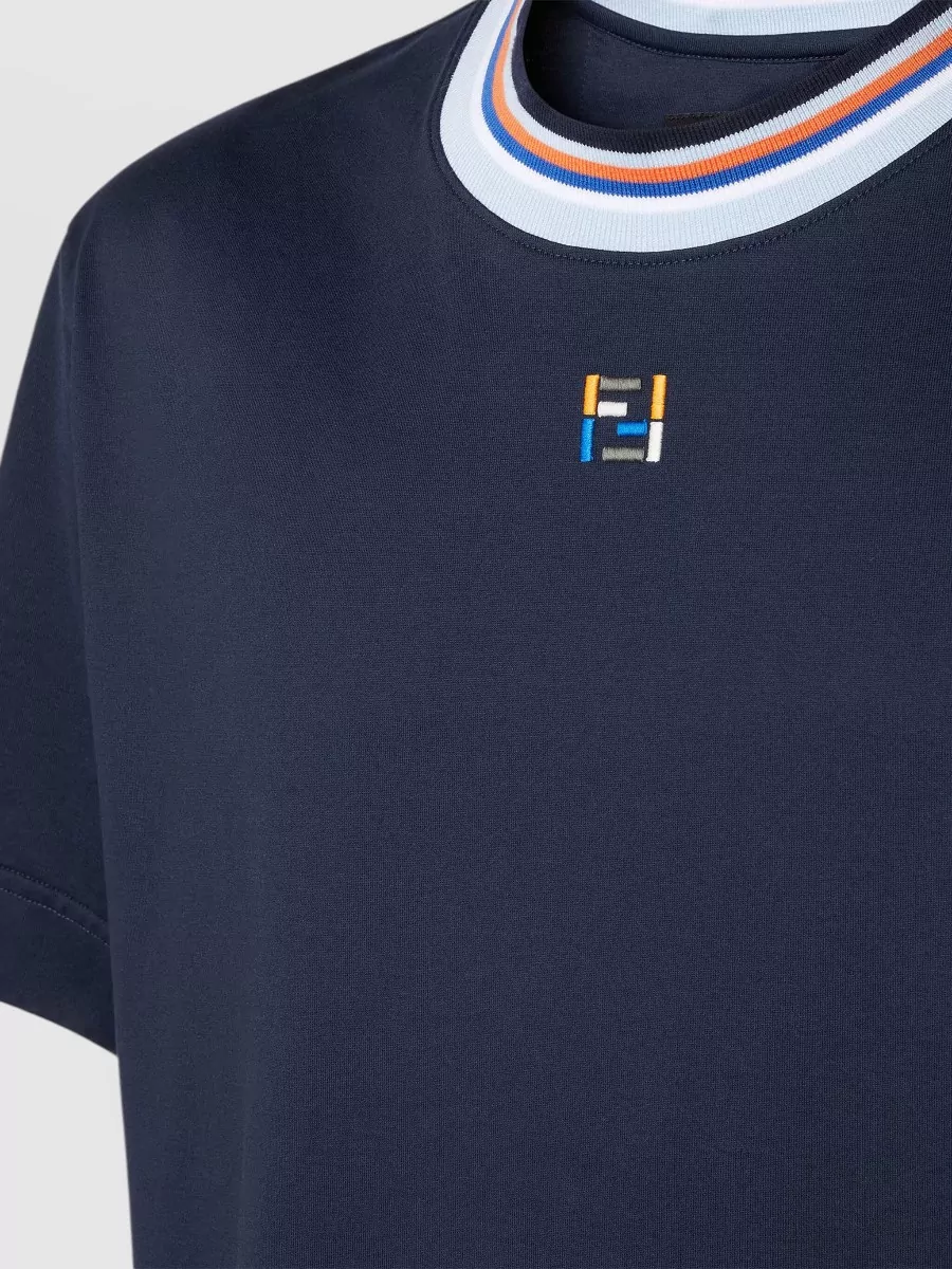 Fendi Cotton Regular-Fit Short-Sleeve Crew-Neck T-Shirt