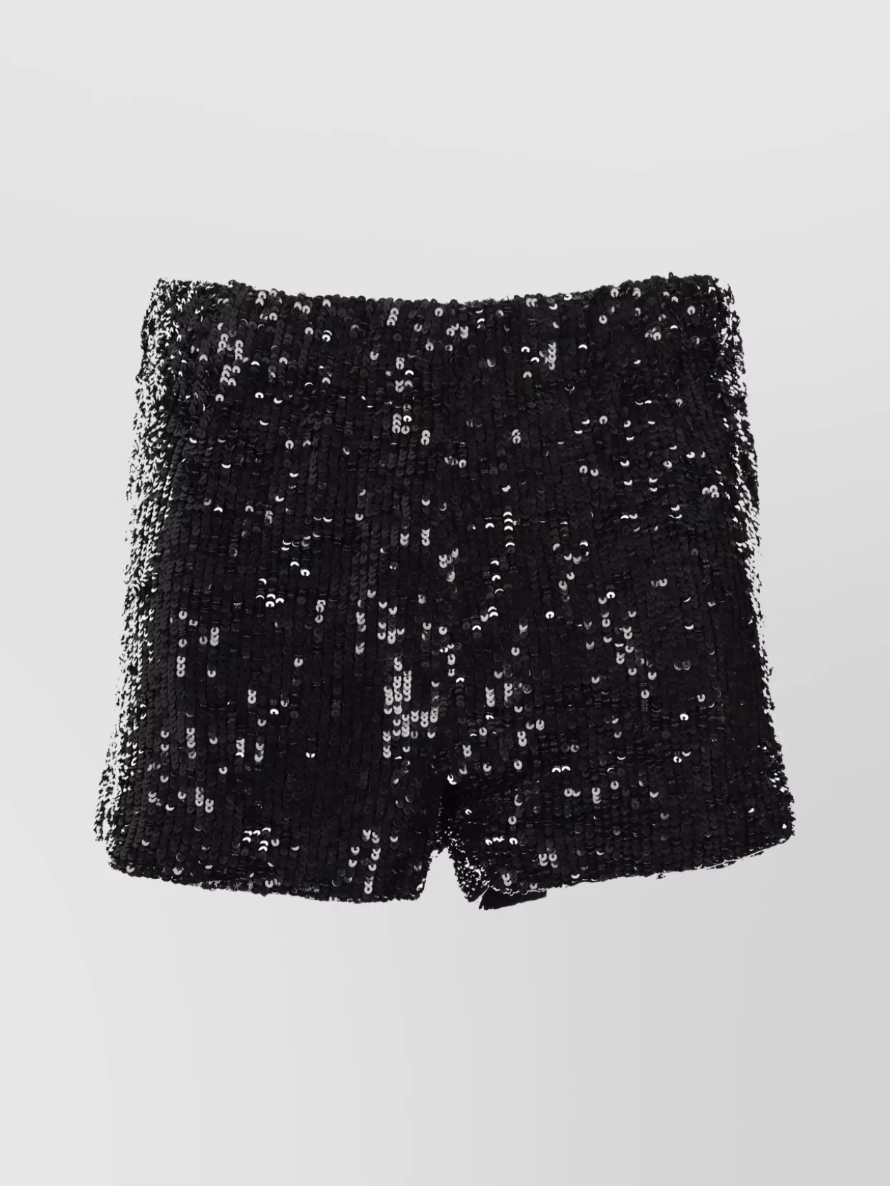 P.a.r.o.s.h Stylish Shorts With Sequin Detail And Elastic In Black