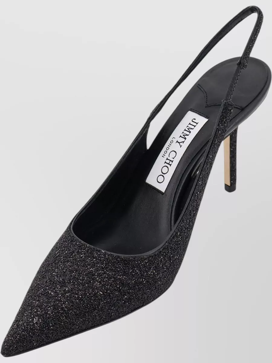 Jimmy Choo Leather Glitter Pumps