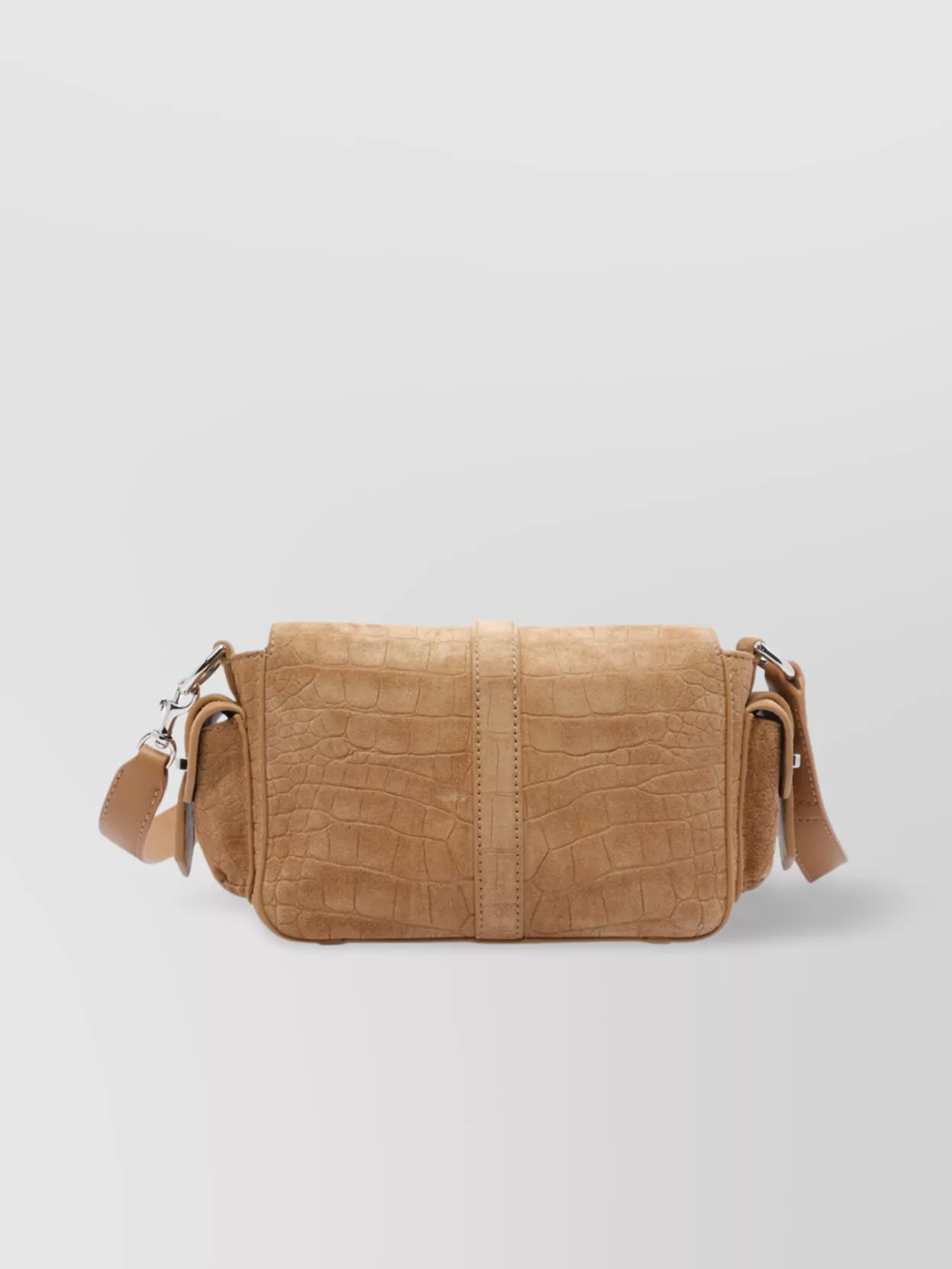 Hogan Small Flap Crocodile Shoulder Bag