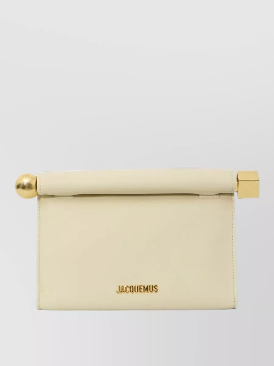Jacquemus Le Rond Carré Lambskin Shoulder Bag