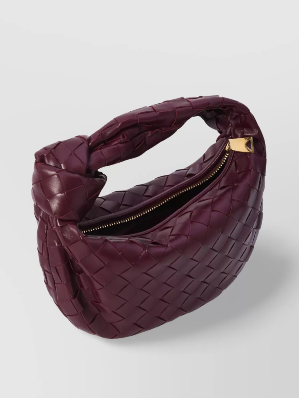 Bottega Veneta Mini Woven Leather Top Handle Bag