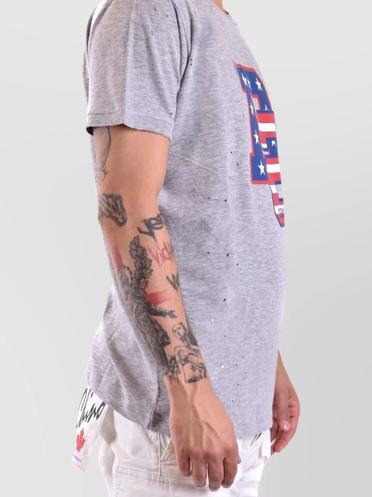 Dsquared2 Crew Neck Graphic Print T-Shirt With Short Sleeves