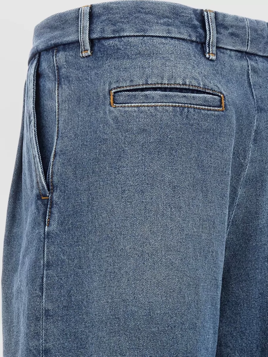 Armarium Denim Mid-Rise Wide-Leg Trousers