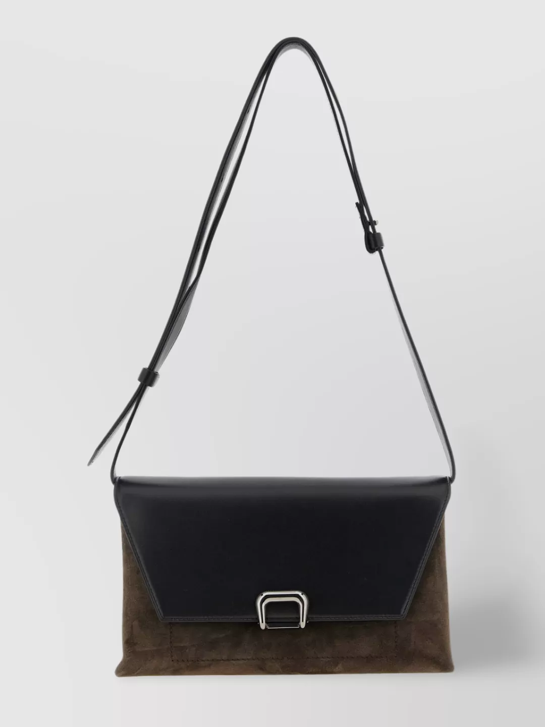 Brunello Cucinelli Adjustable Strap Suede Shoulder Bag