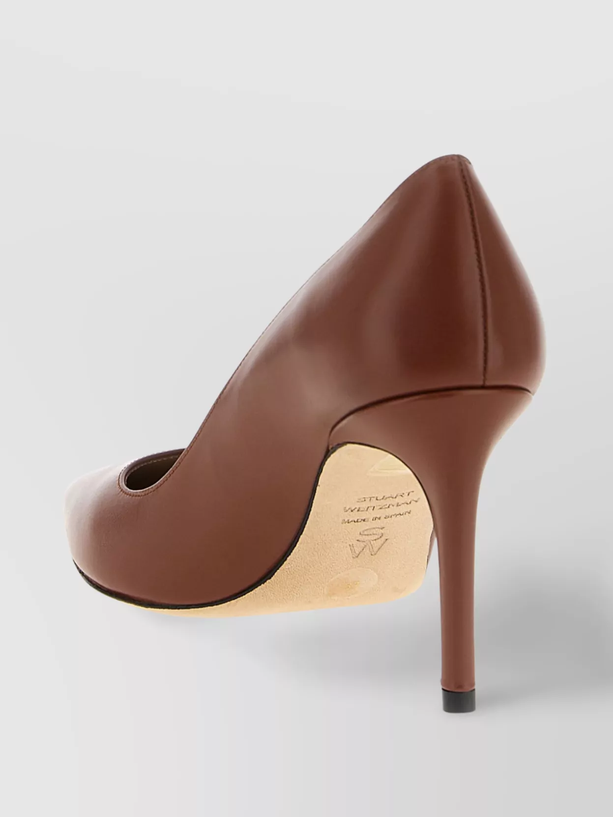 Stuart Weitzman Power Pointed Toe Stiletto Leather Pumps