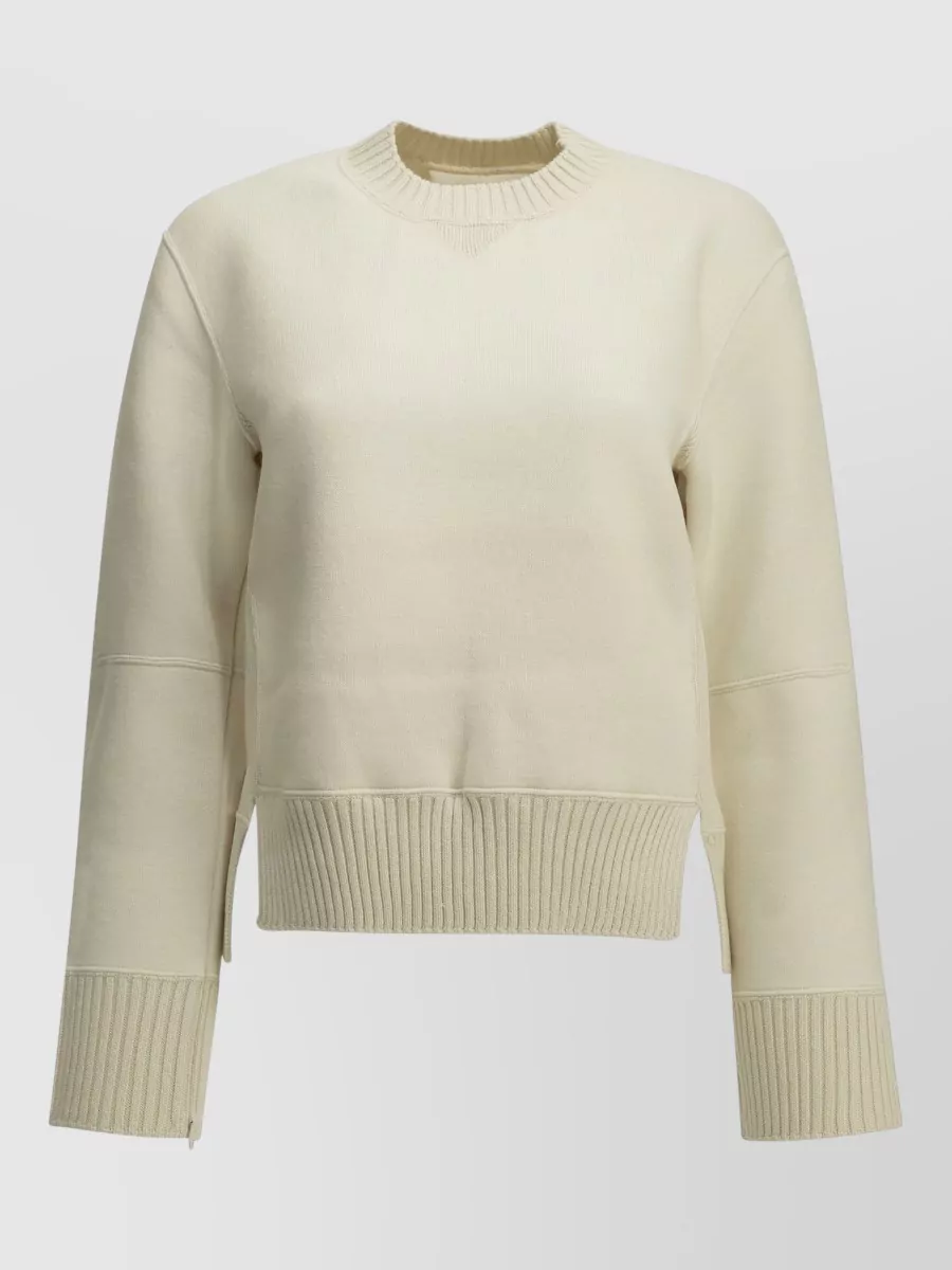 Sacai Cashmere blend crew neck sweater