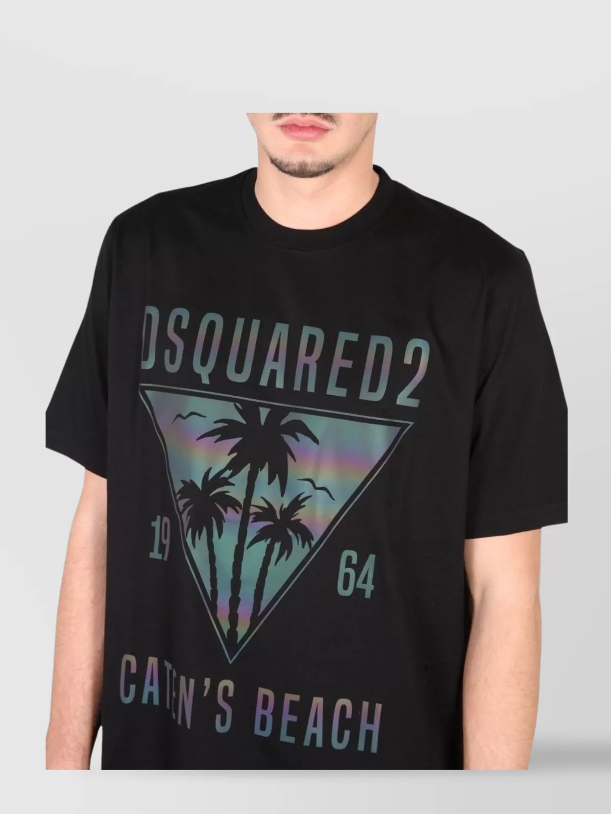 Dsquared2 Man T-shirt Black Size Xxl Cotton In Black