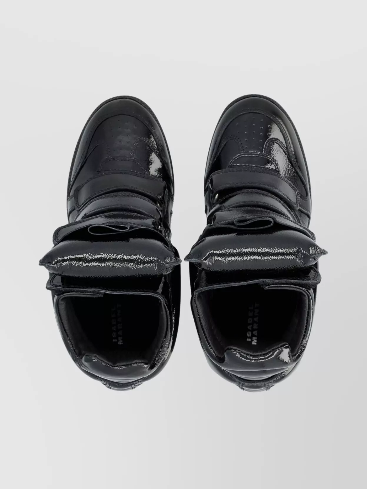 Isabel Marant High-top Sneakers Glossy Finish In Black