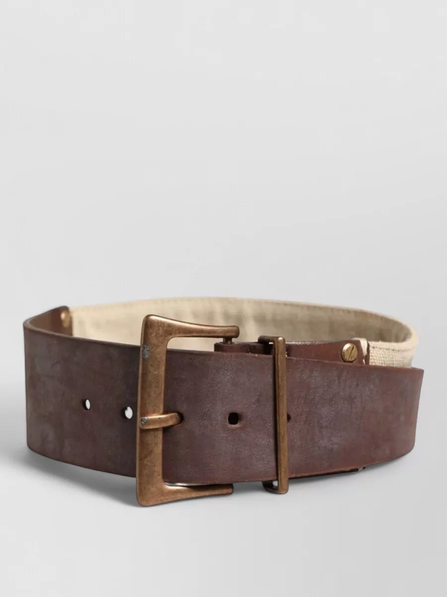 Ermanno Scervino leather canvas belt