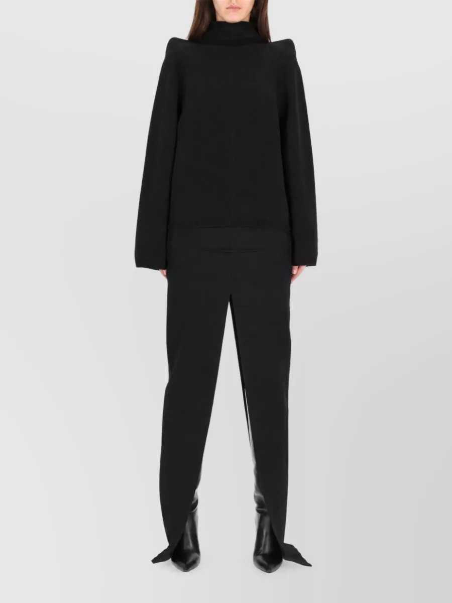 Rick Owens Wool High-Rise Maxi Skirt