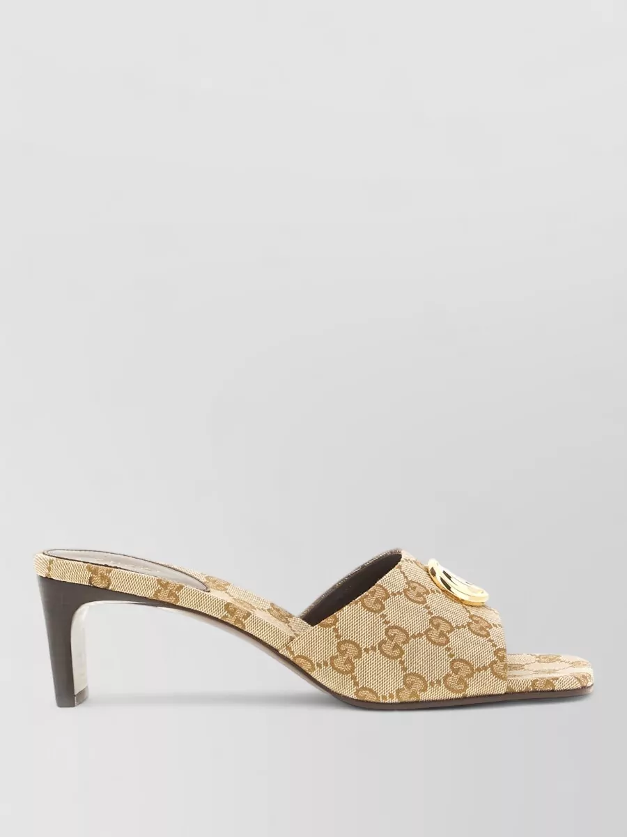 Gucci logo-print mules