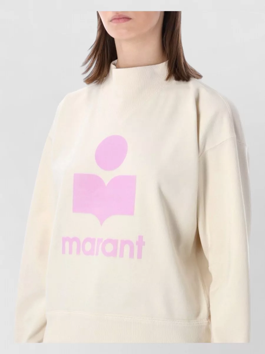 Isabel Marant Etoile Logo-Print High-Neck Sweatshirt
