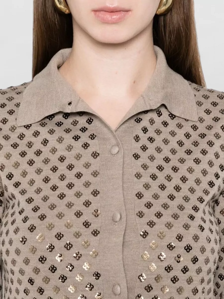 Max Mara Wool Sequin Cardigan