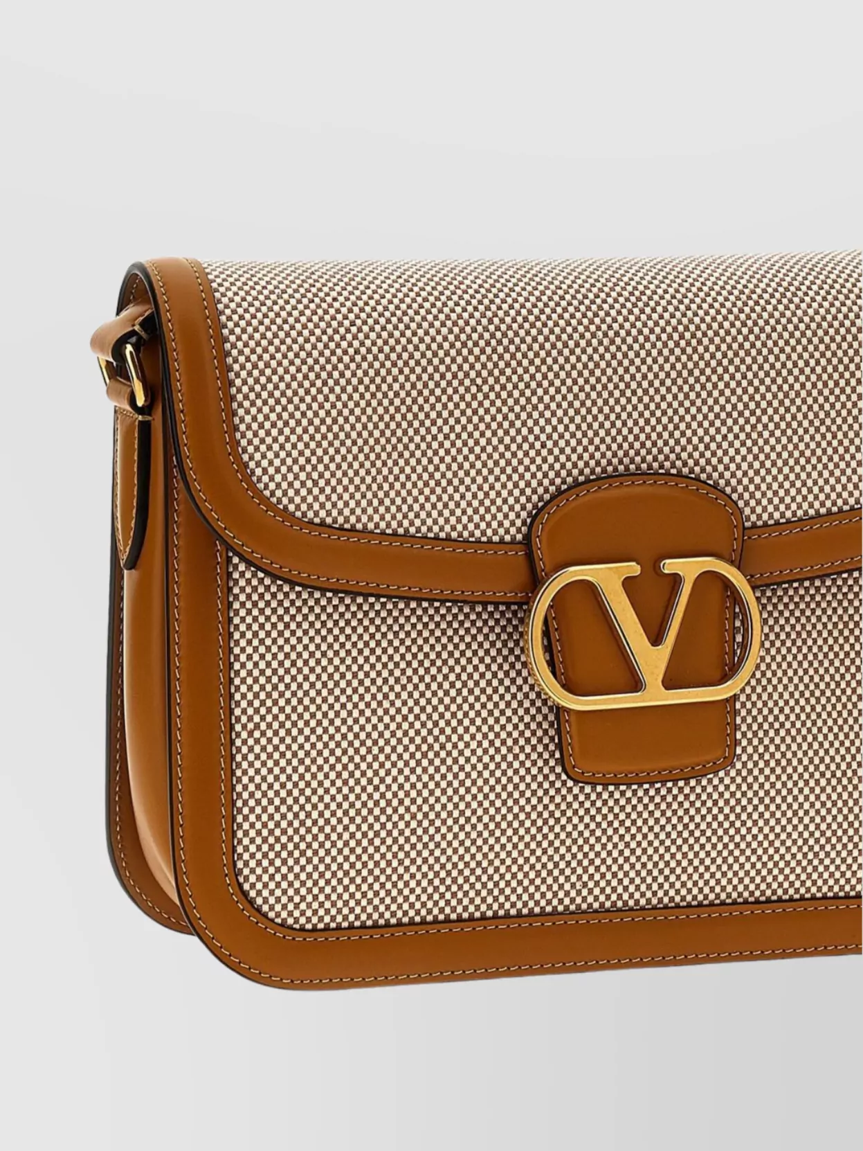 Valentino Garavani Checkered Pattern Shoulder Bag With Adjustable Strap