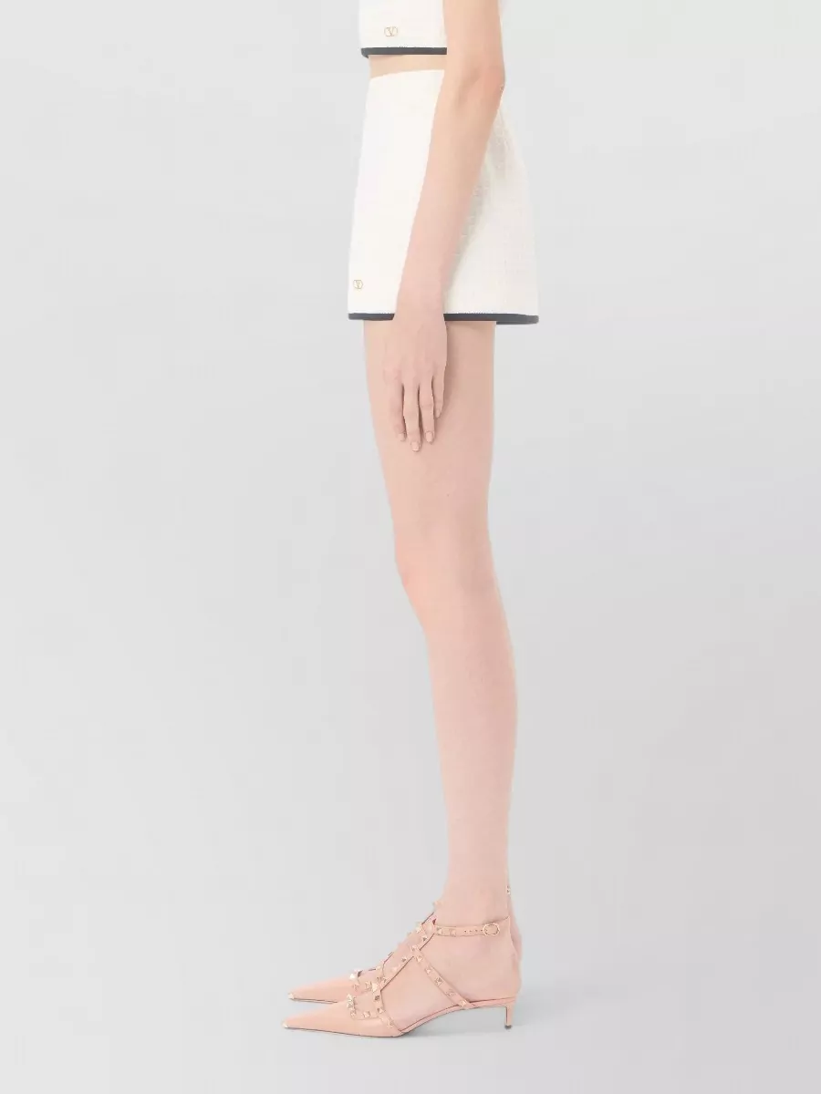 Valentino Garavani Cotton Tweed Mini Skirt