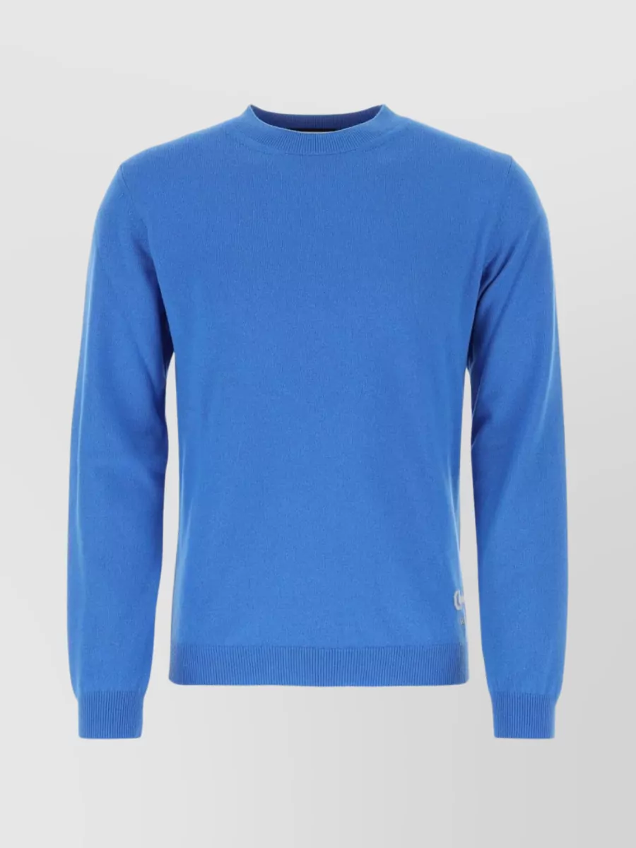 Shop Gucci Timeless Crew Neck Sweater In Blue
