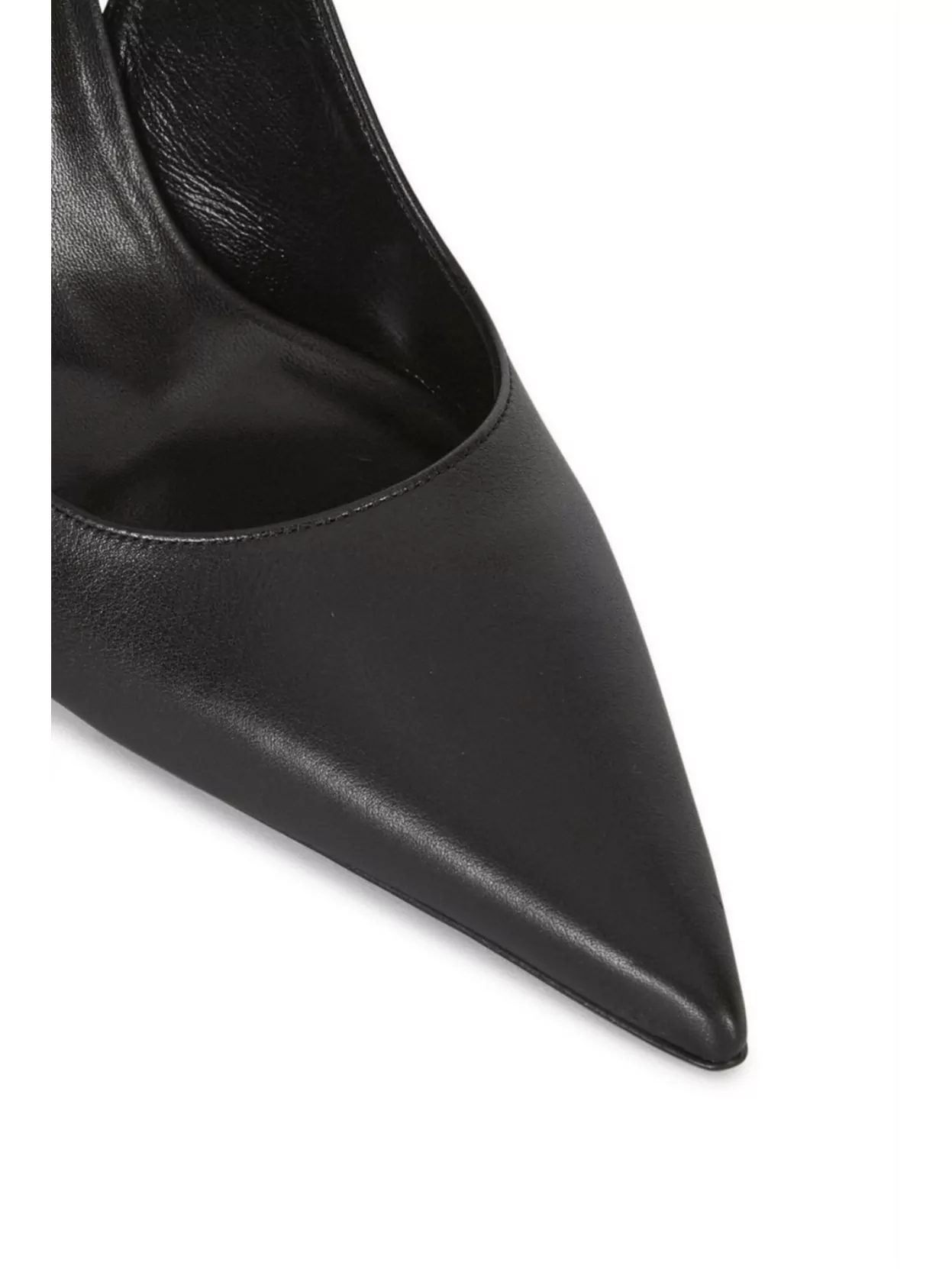 By Far Vaughn Leather Wedge Heel Pumps