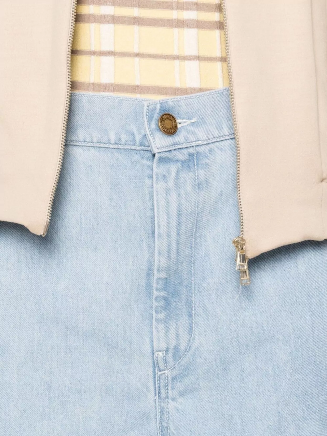 Max Mara Denim High-Rise Wide-Leg Trousers