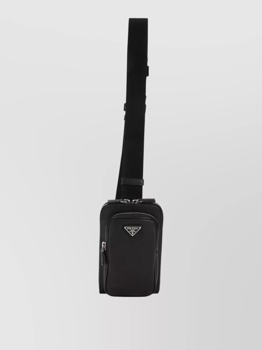 Prada leather phone holder