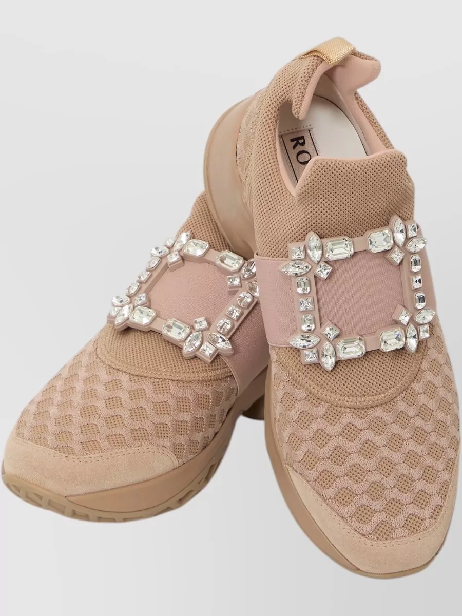 Roger Vivier Mesh Slip-On Sneakers