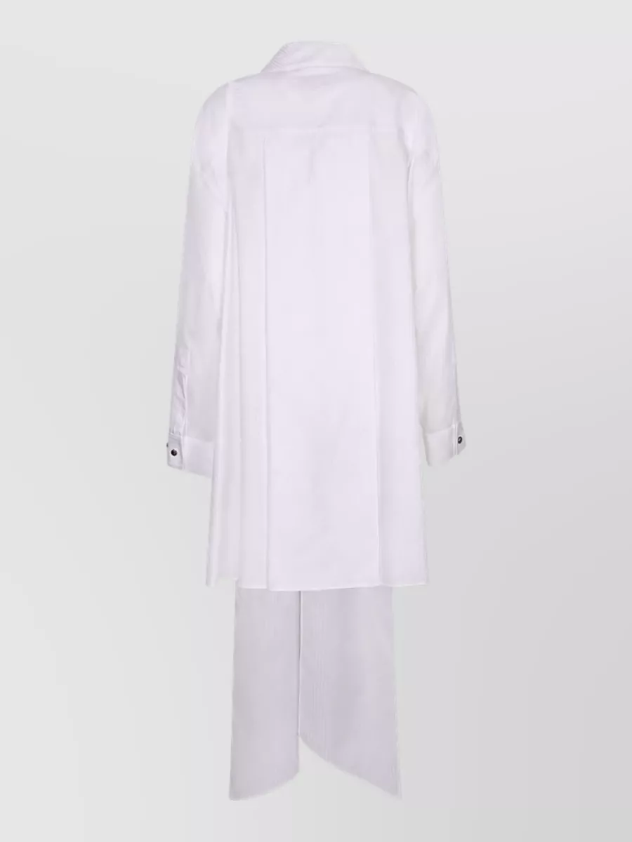 Emporio Armani Pleated Panelled Long-Sleeve Shirt