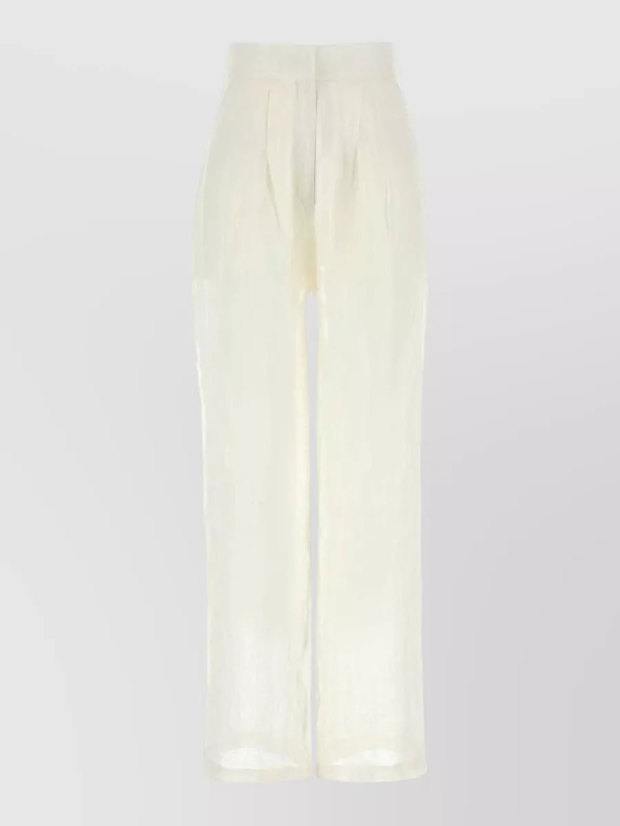Le Kasha linen wide-leg trousers