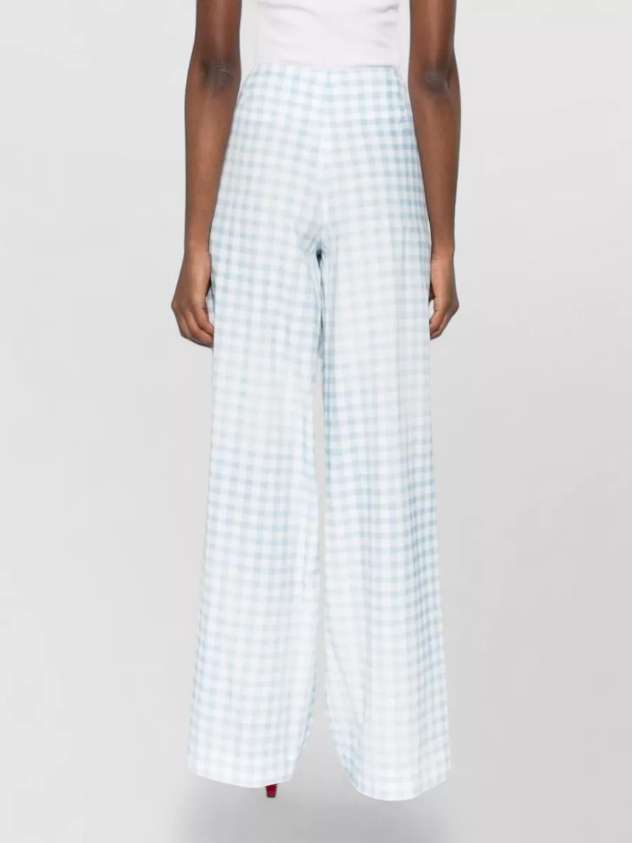 Ermanno Scervino Gingham Wide-Leg Trousers
