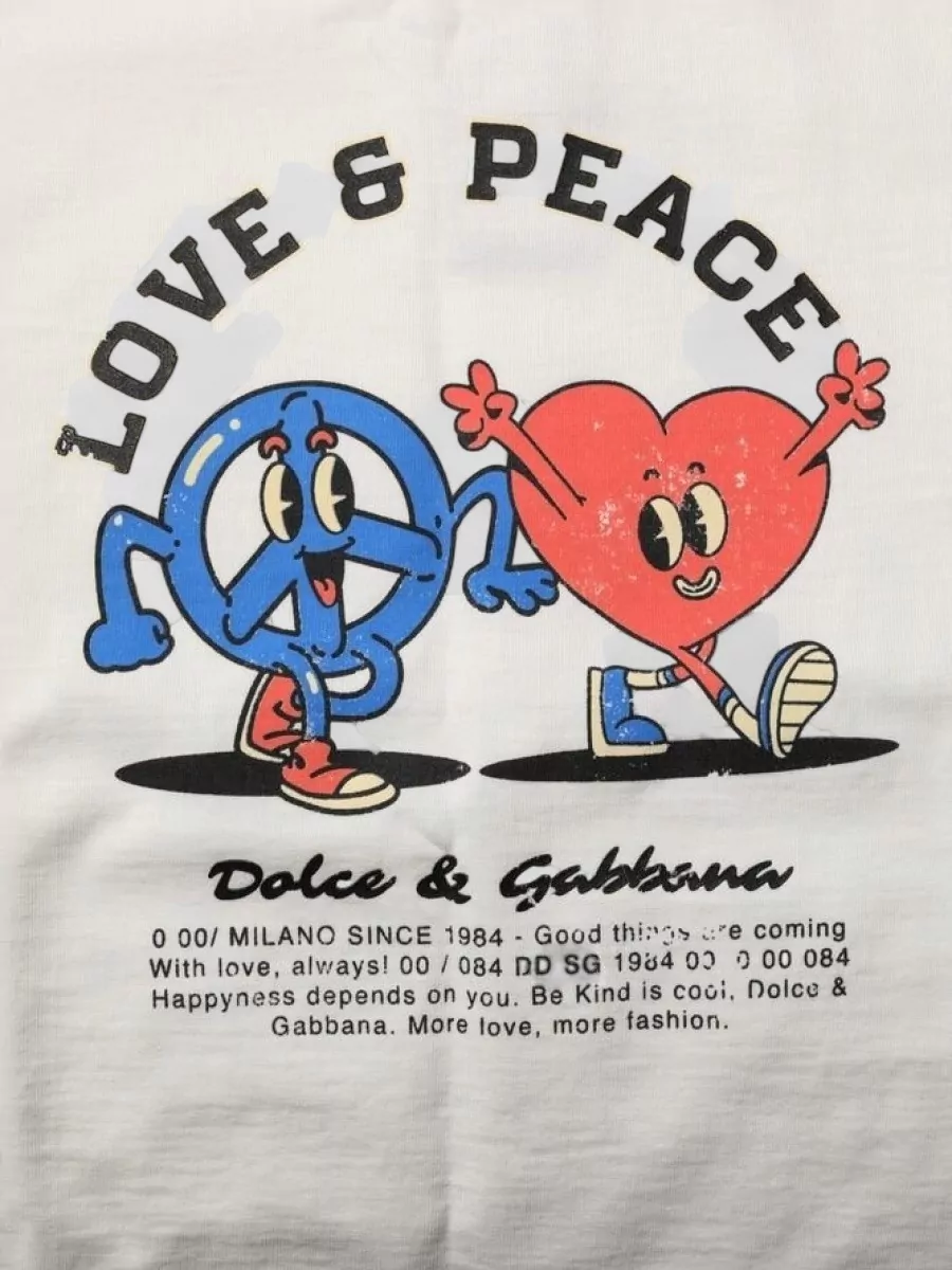 Dolce&Gabbana Cotton Printed Crew Neck T-Shirt