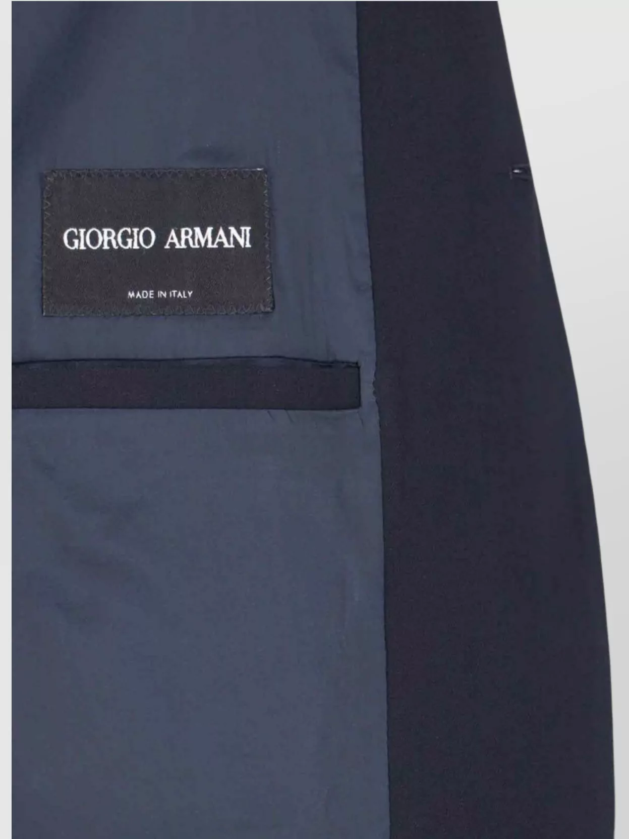 Giorgio Armani Tailored Jacket Front Pockets In Blue