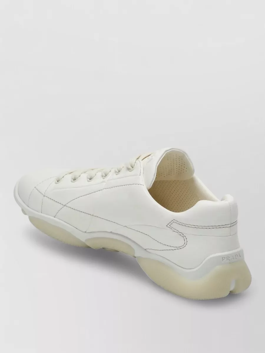 Prada Low Top Sneakers Rubber Sole Design