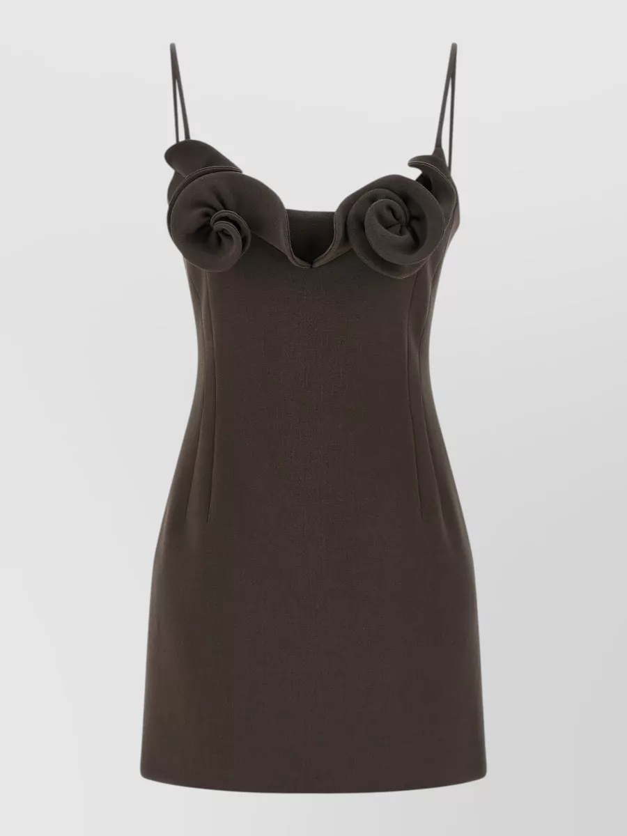 Magda Butrym Wool-blend ruffled mini dress