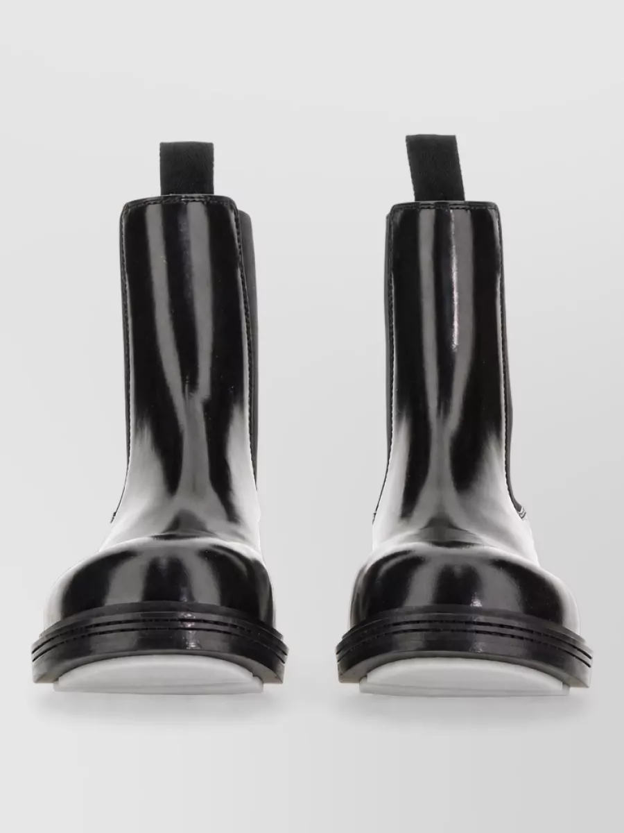 Bottega Veneta Leather Fireman Chelsea Boots