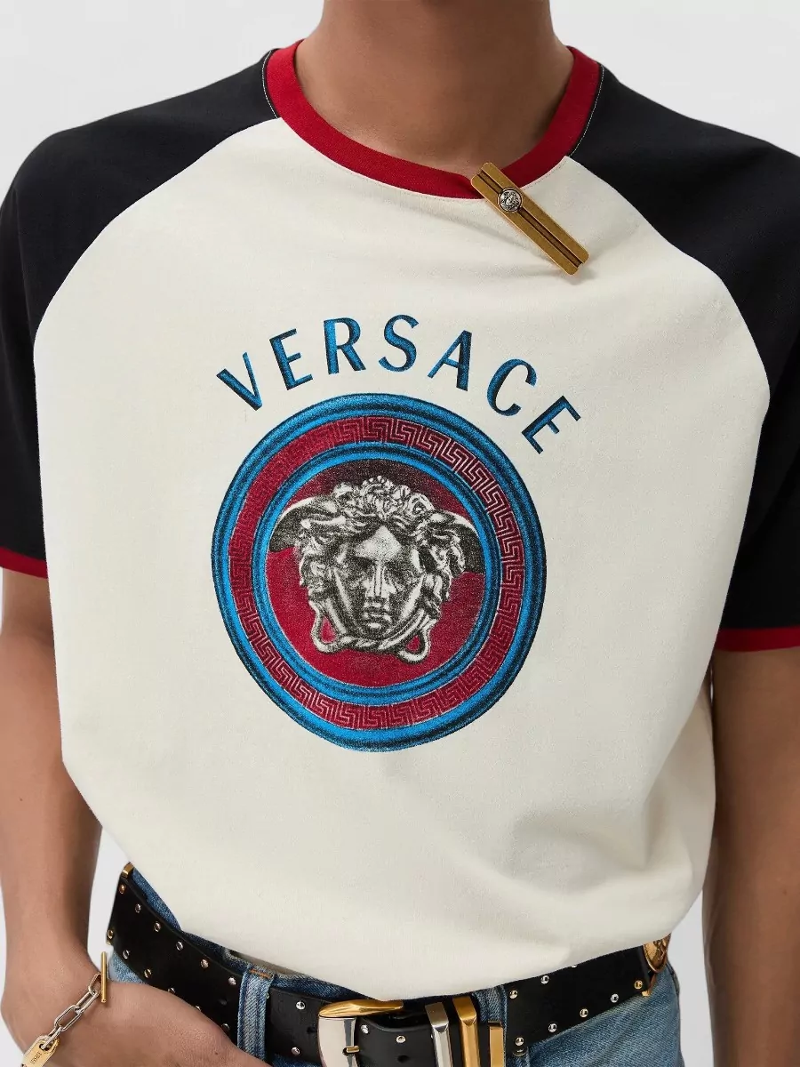 Versace Regular-Fit Printed Cotton T-Shirt